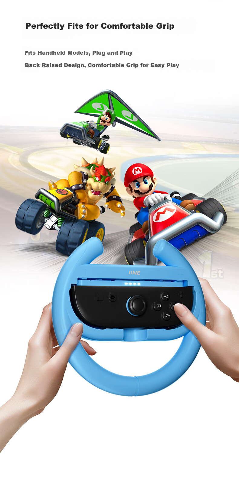 Liangzhi Compatible with Nintendo Switch Joy-Con Controller, Specialized for Switch 2, Blue And Orange Color, NS2 Dedicated Motion Sensor Accessory L1081 4