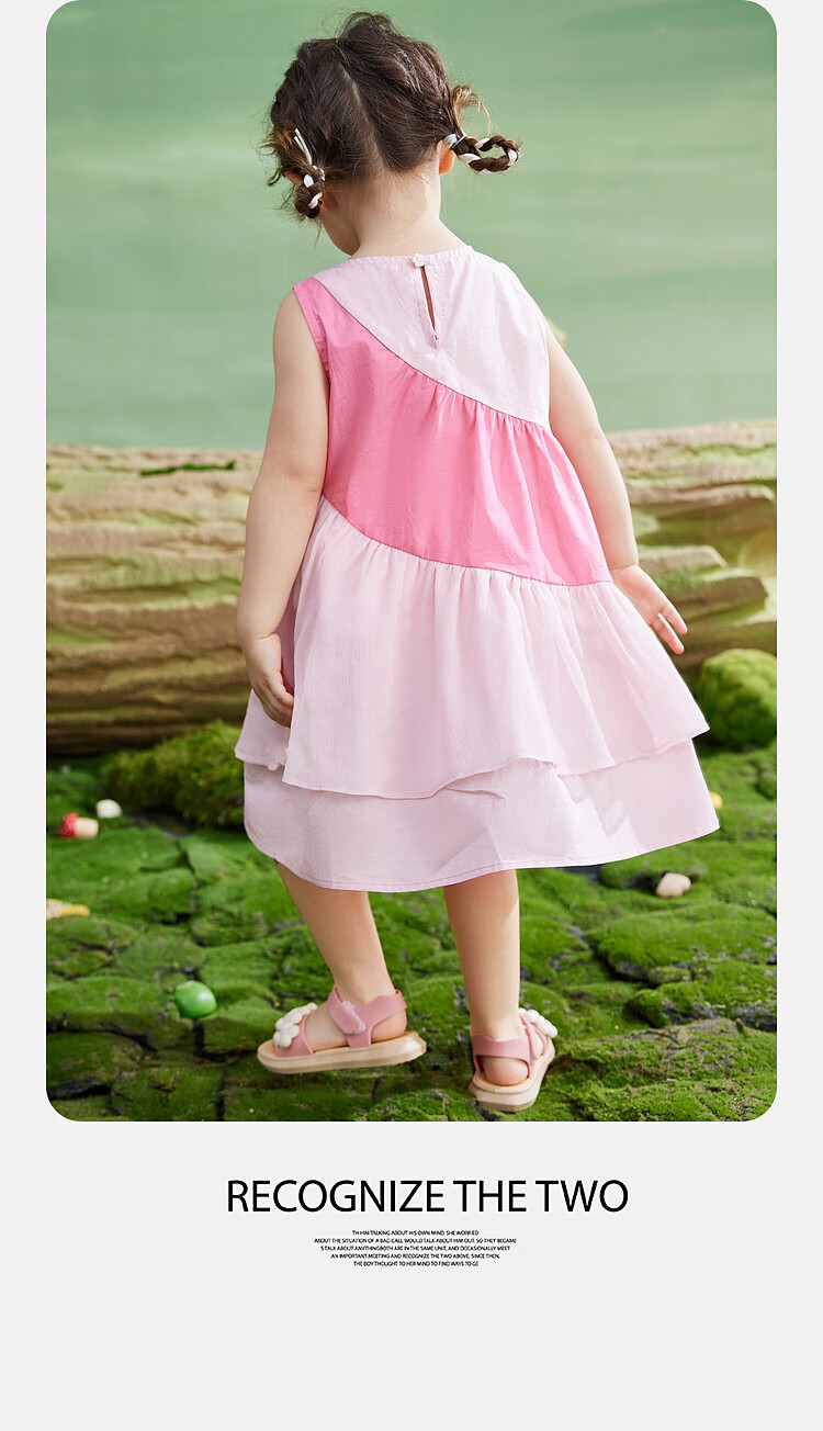 ASK JUNIOR Girls' Sleeveless Summer Dress, Baby Vacation Princess Dress 6