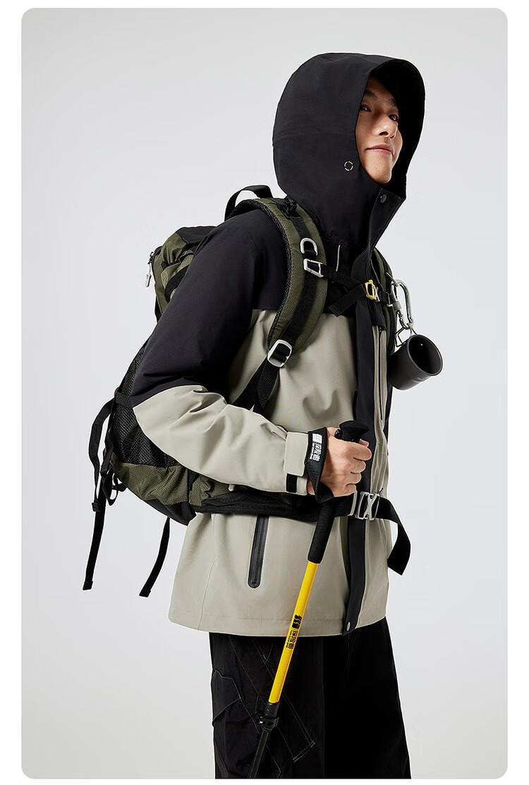 SNOWFLYING [Shanhai] New Outdoor Unisex 3-in-1 Waterproof Warm Down Jacket for Couples 5