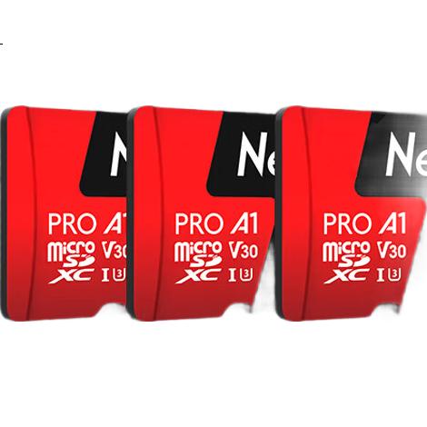Карта памяти Netac 64GB TF (MicroSD) P500 Series, A1 U3 V30, для видеорегистратора и камеры наблюдения, скорость чтения 100 МБ/с