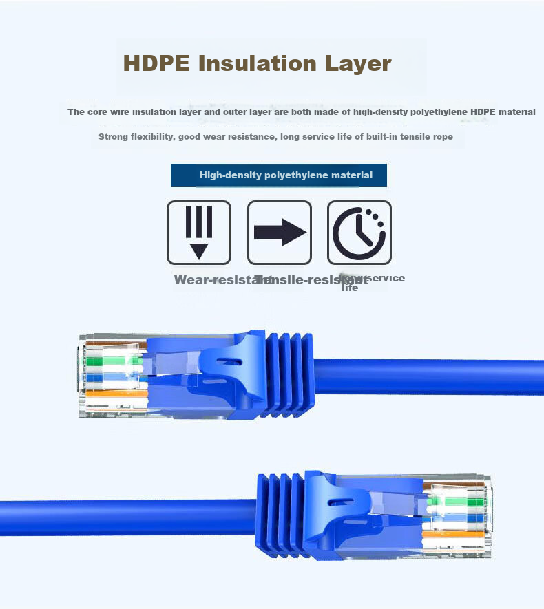Datangbaobiao Cat6a Twisted Pair Network Cable, Ethernet Cable, Cat6a 3-Meter Network Patch Cord, DT2808-503 5