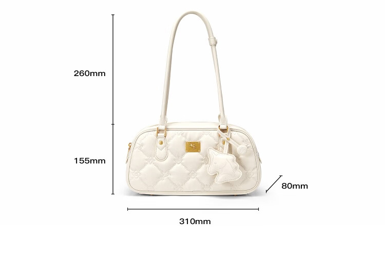 NUCELLE Pegasus Bowling Bag 2026 New Lightweight Luxury Niche Baguette Bag Women's Shoulder Underarm Bag Birthday Gift for Girls 13