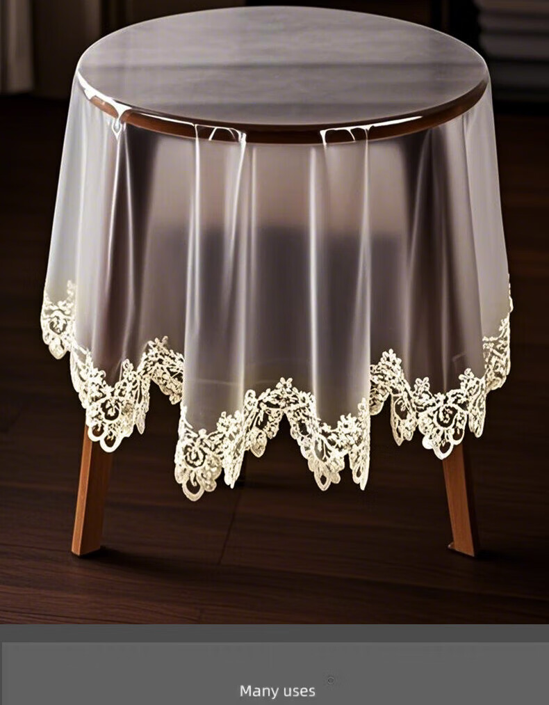Zhongnuozhongtian New Chinese-Style Square Tablecloth, Waterproof And Oil-Resistant, Washable, for Home Dining Tables, Hotel Large Round Tables, High-End Table Cover 1
