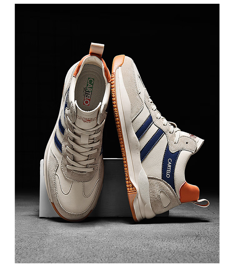 CARTELO Men's Shoes, Casual Sports, Autumn And Winter 2026 New Style, Jogging, Outdoor Hiking, Commuting, Travel, Versatile Sneakers 16