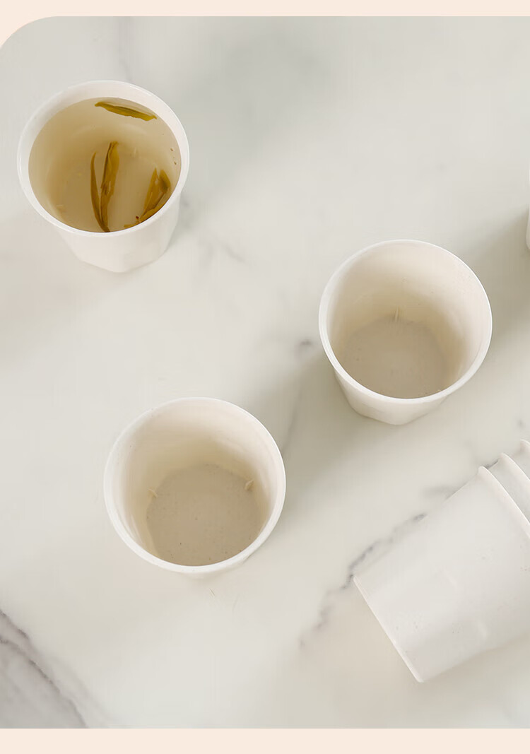 Jiamo Disposable Cups, 170ml*40 Pieces, Eco-Friendly Rice Husk Cups, Disposable Tableware for Picnics And Camping, Thickened Cups 4