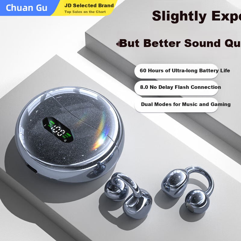 Беспроводные наушники Changu M79, Bluetooth 5.4, с костной проводимостью, черный, версия 2025