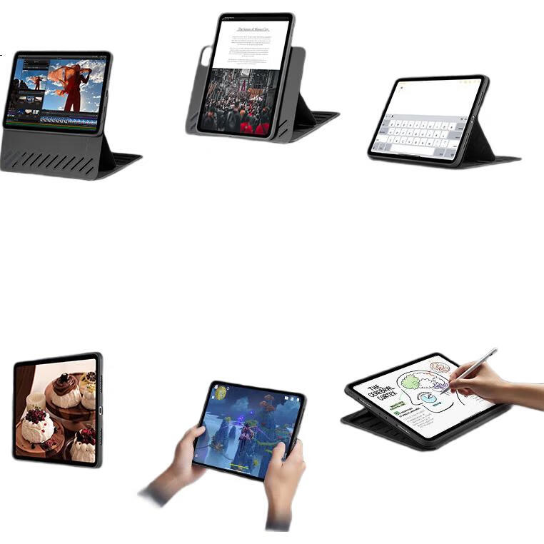 Чехол ESR для iPad Pro 11 дюймов (2022/21/20/18), с магнитным креплением, регулируемой подставкой, ударопрочный, многопозиционный защитный чехол для Apple планшета, черный
