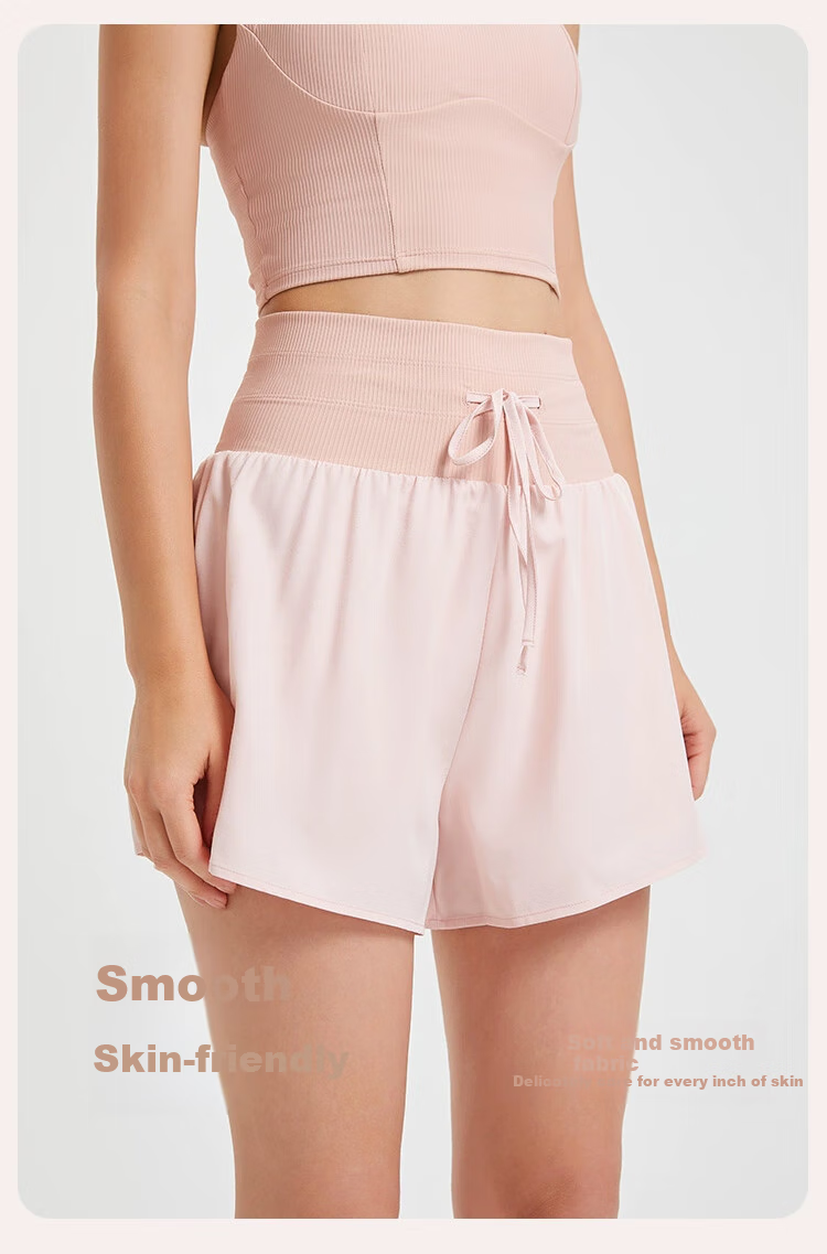 Ziyouxi Women's Sports Yoga Shorts, 2026 Summer New Style, Anti-Exposure, High-Waist, Tummy Control, Running, Loose-Fitting Casual Shorts for Outdoor Wear 5