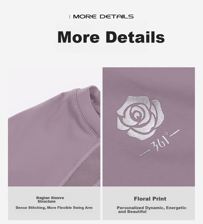 361° Women's Short-Sleeve Summer Clothing, New Cool-Feeling T-Shirt, Sun Protection Shirt, Ice Silk Sports Running Top, 662524116-7 18
