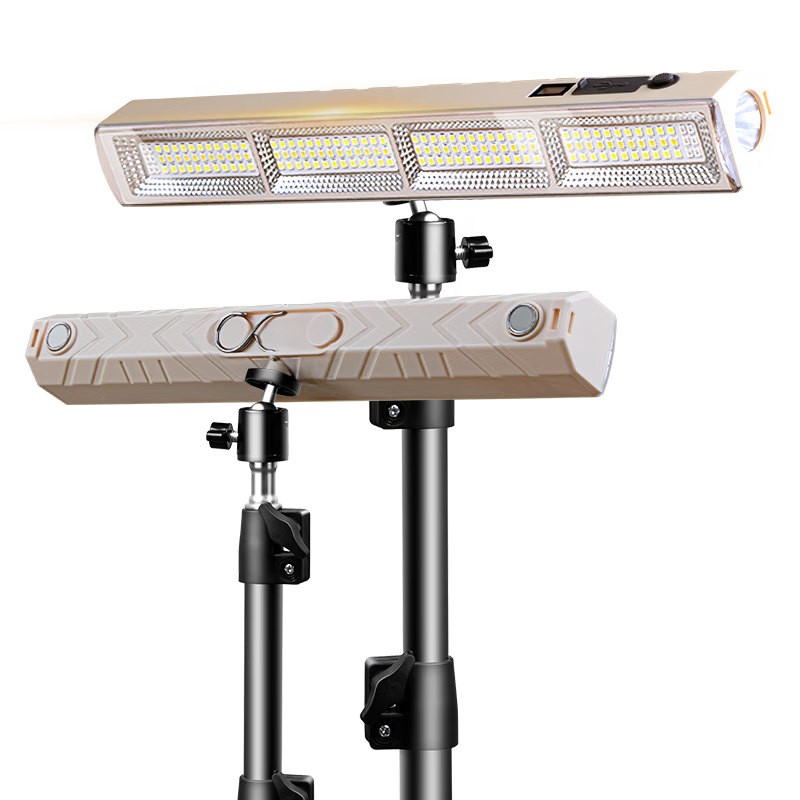 Heart Lock Night Market Stall Charging Light, Outdoor Camping Truck Cargo Magnetic Bracket, Ultra-Bright Long Battery LED Hanging Light
