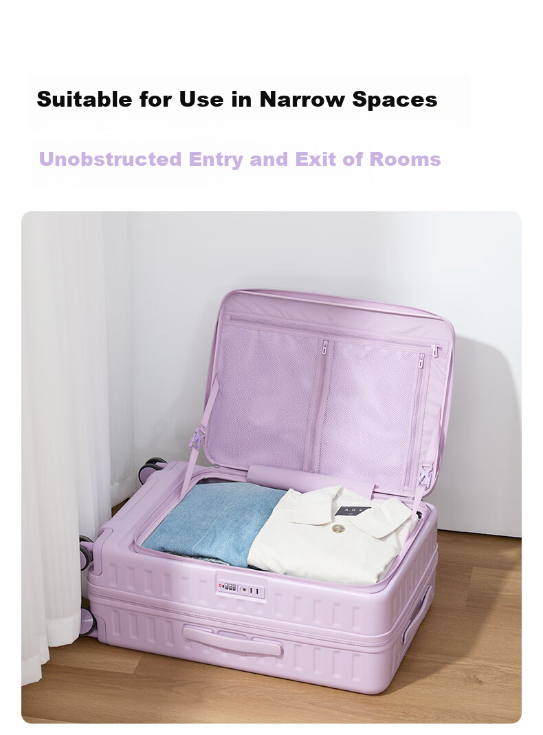 KALA·Y [Jiang Qinqin Endorsed] Luggage, 28-Inch Large Capacity, Front-Opening Lid, Expandable Capacity, for International Travel And Study Abroad, Check-In Suitcase 5