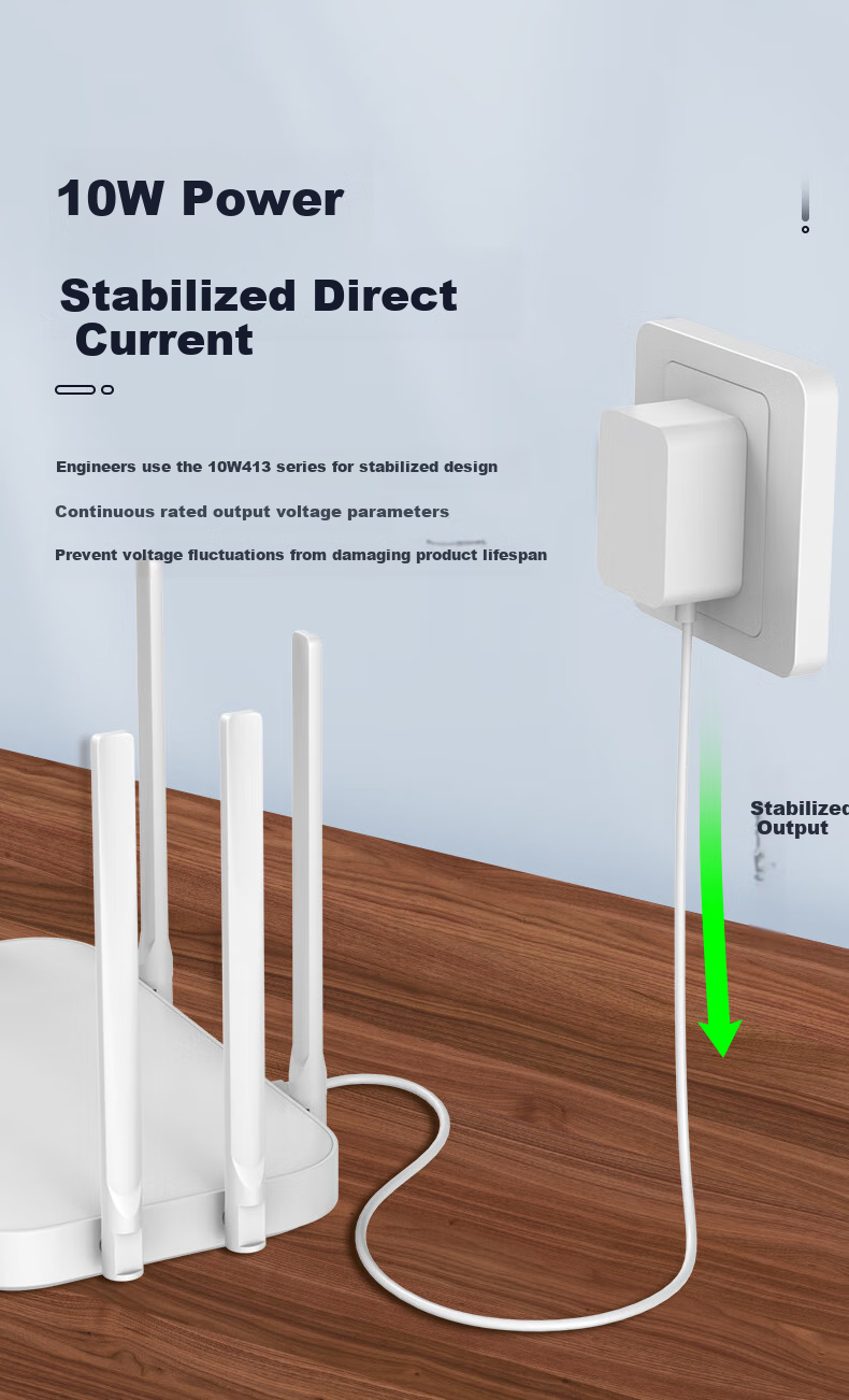 Elei 5V1A Power Adapter, DC Multi-Functional Charger Socket, Outer Diameter 3.5mm, Inner Diameter 1.35mm, Suitable for Routers, Set-Top Boxes, And Monitors 4