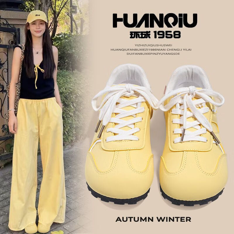 Global Puff De Xun Women's Shoes 2026 New Spring Breathable Student Soft Sole Casual Sports Sneakers for Women