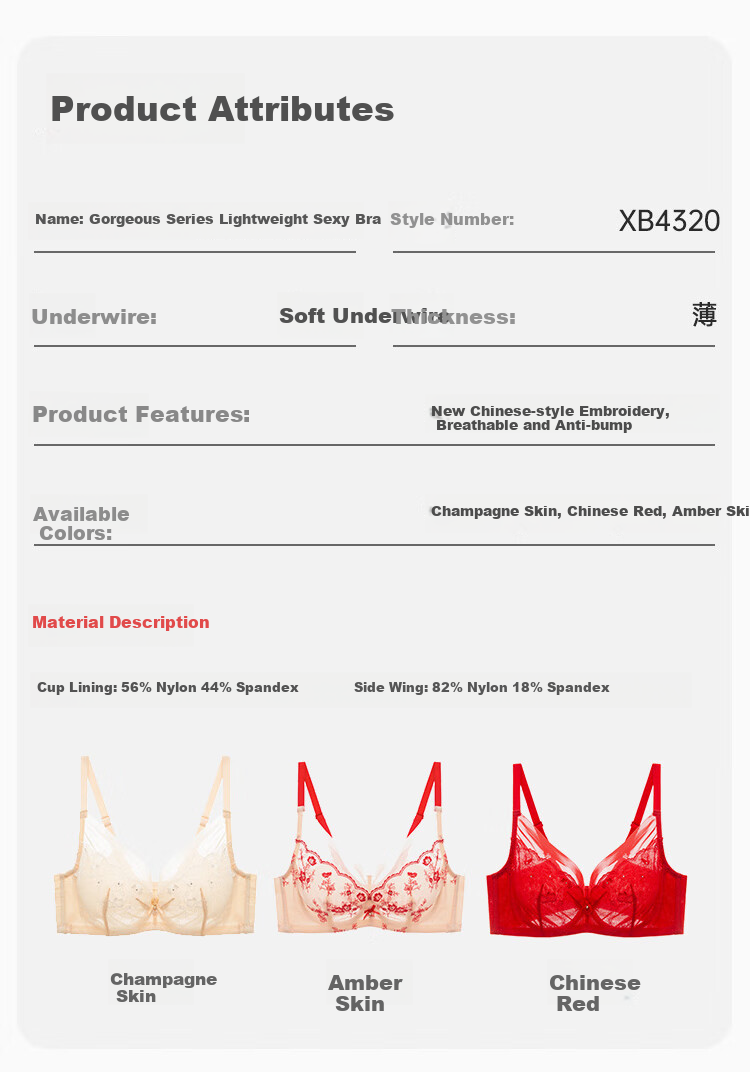 Ordifen Women's Embroidered Push-Up Soft Wireless Bra, Zodiac Year New Vintage Moisture-Wicking Embroidered Brassiere XB4320 11
