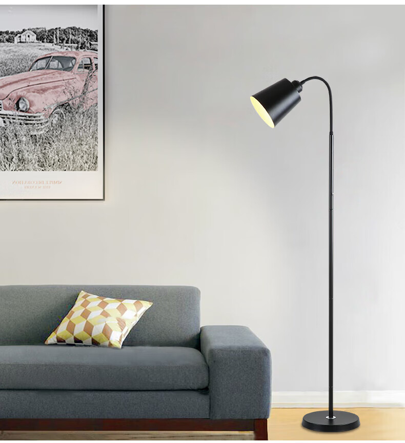 Bolanger Floor Lamp, Study Eye Protection Desk Lamp, Creative Living Room Lamp, Modern Minimalist Bedroom Bedside Lamp, Popular Study Room Standing Lamp Fixture 15