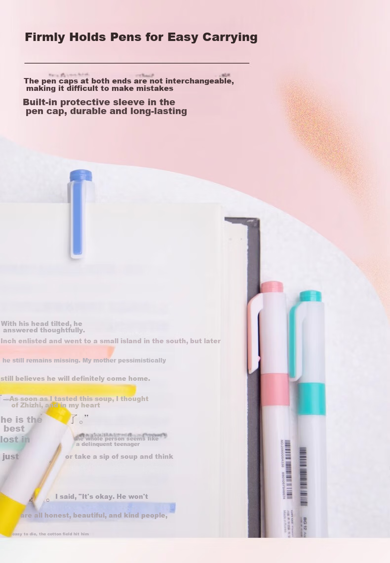 Monami Imported Double-Ended Highlighter Pen, Large Capacity for Students' Note-Taking And Marking, Colorful Pen Set, Dreamy 10-Color Set 06023Z10-FC 7