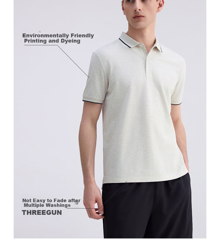 Giordano Men's Short-Sleeve Polo Shirt, Summer New Style, Elastic Lycra Cotton Contrasting Color Collar Top, Men's 01015383 7