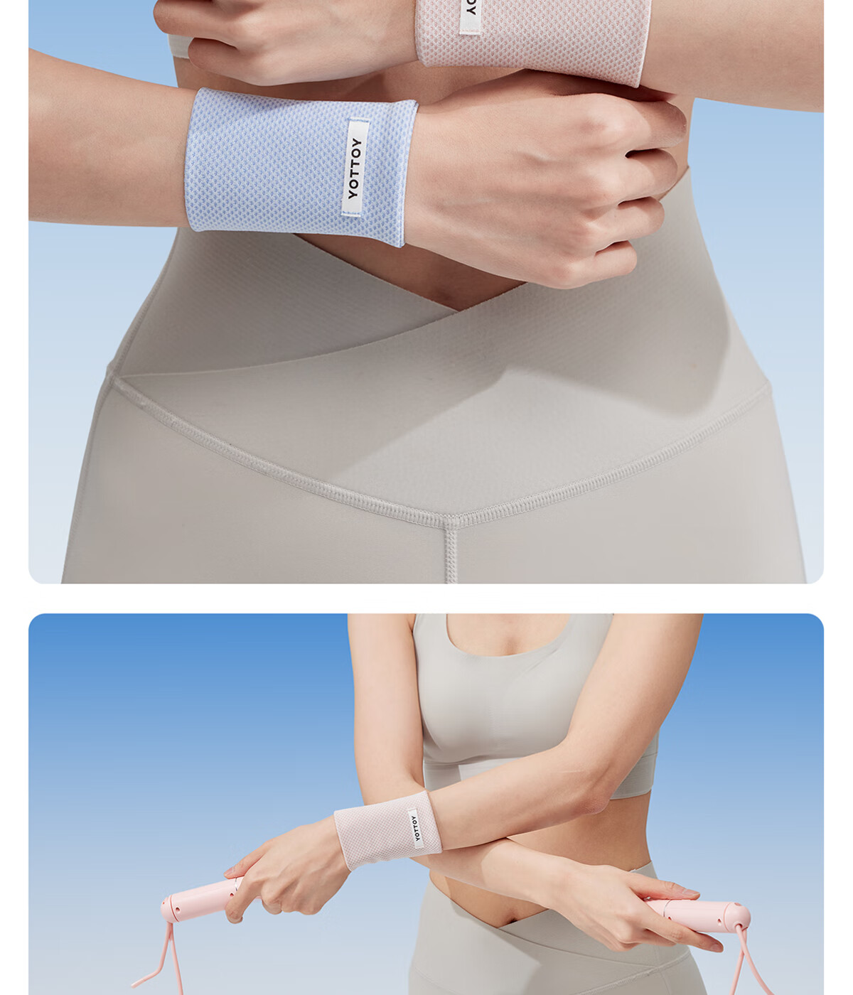 Yottoy Cooling Sports Wrist Support for Women - Sprain Brace, Fitness Wristband, Tendon Sheath Protection for Volleyball, Running, Badminton, Summer 4