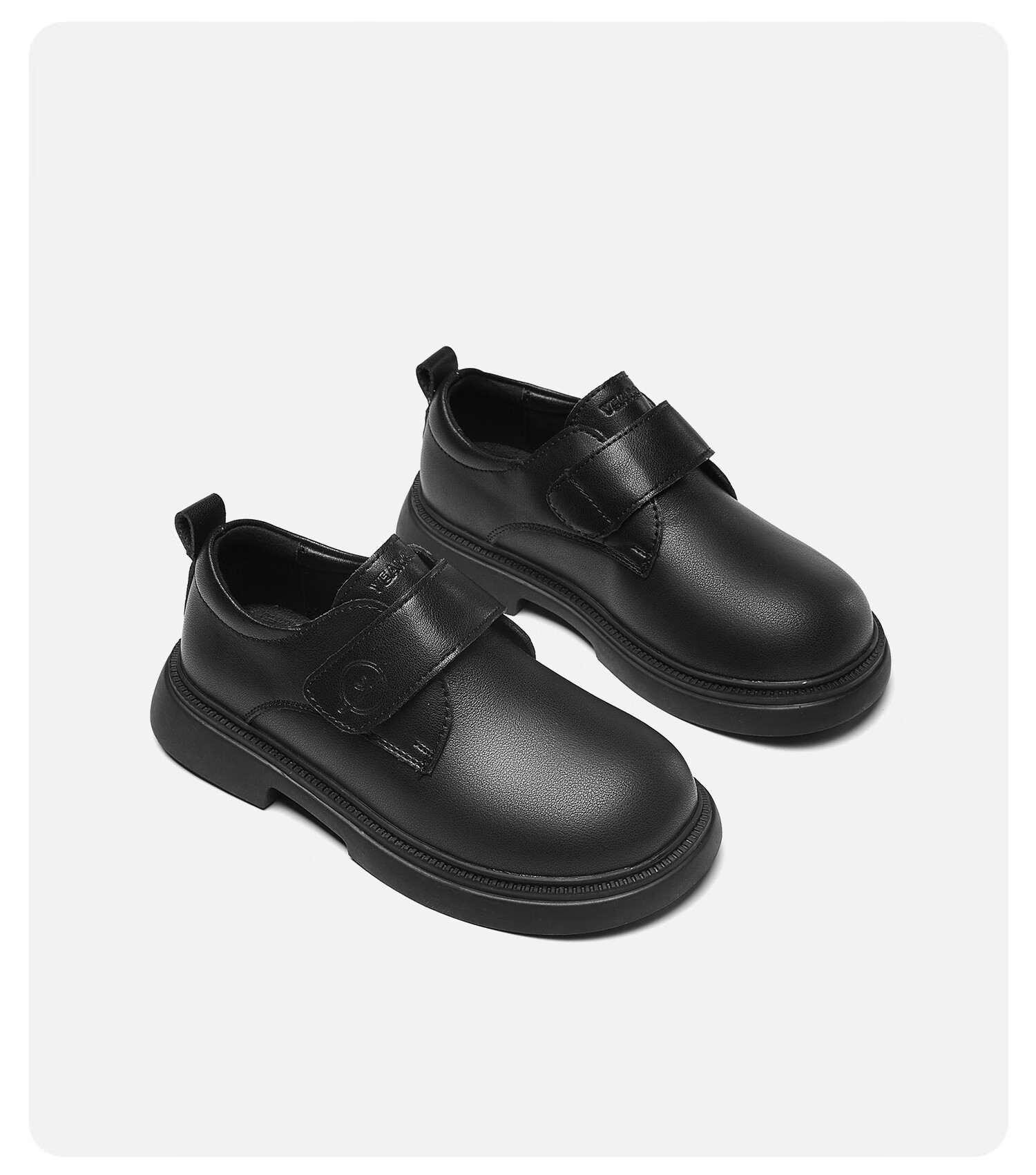 Eierkang Black Leather Shoes Essential Boys' School Shoes Campus Performance Leather Shoes Casual Little Gentleman Ceremony Shoes Black Size 37 6