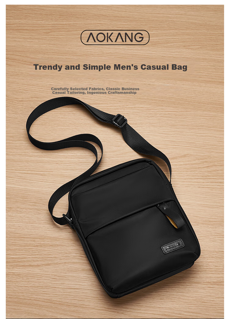 Aokang Men's Bag, Crossbody Shoulder Bag, Trendy Phone Bag, Commuter Satchel, Father's Day Birthday Gift for Husband, Father, Dad 1