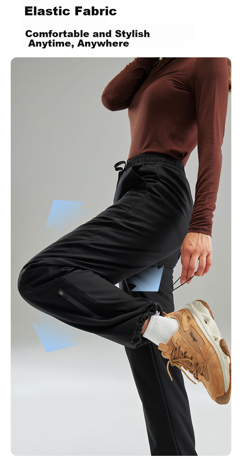 Xiongmaoxiangban down Pants for Men And Women, Outdoor Wear, Winter New Style, Thickened Goose Down Wool Cotton Pants, Northeast -30°C Warm Trousers 5