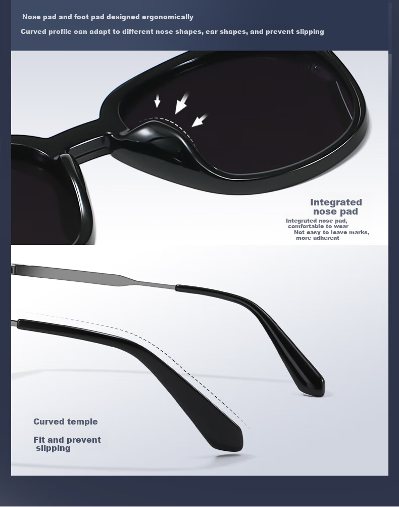 Jiaboli Women's Sunglasses, 2026 New Style, UV Protection, High-Definition, Nylon Frame, Elegant Look, Face-Slimming Effect, for Outdoor Travel 9