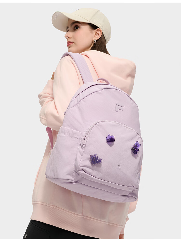 FILAFUSION FILA Trendy Women's Backpack Autumn Fun Double-Shoulder Laptop School Bag 11