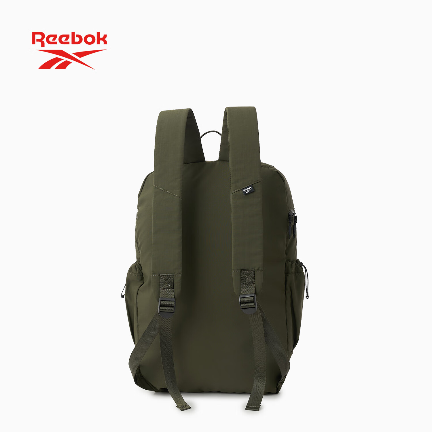 Reebok Outdoor Casual Travel Backpack Water-Resistant Dustproof Unisex Large Capacity Shoulder Bag Dark Green - M Size