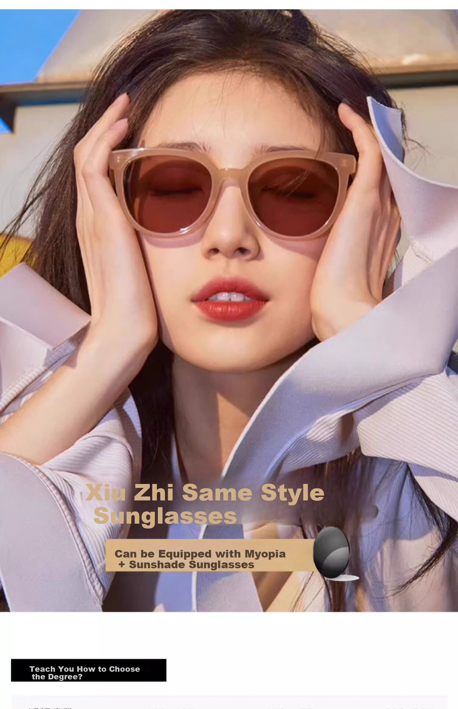 GOGOSOON New 2025 Sunglasses for Women, Liu Yifei's Style, UV Protection, Retro Round Frame, High-End Eyewear 9