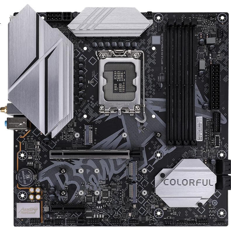 Материнская плата Colorful BATTLE-AX B760M-PLUS WIFI D5 V20 DDR5 Black Blade