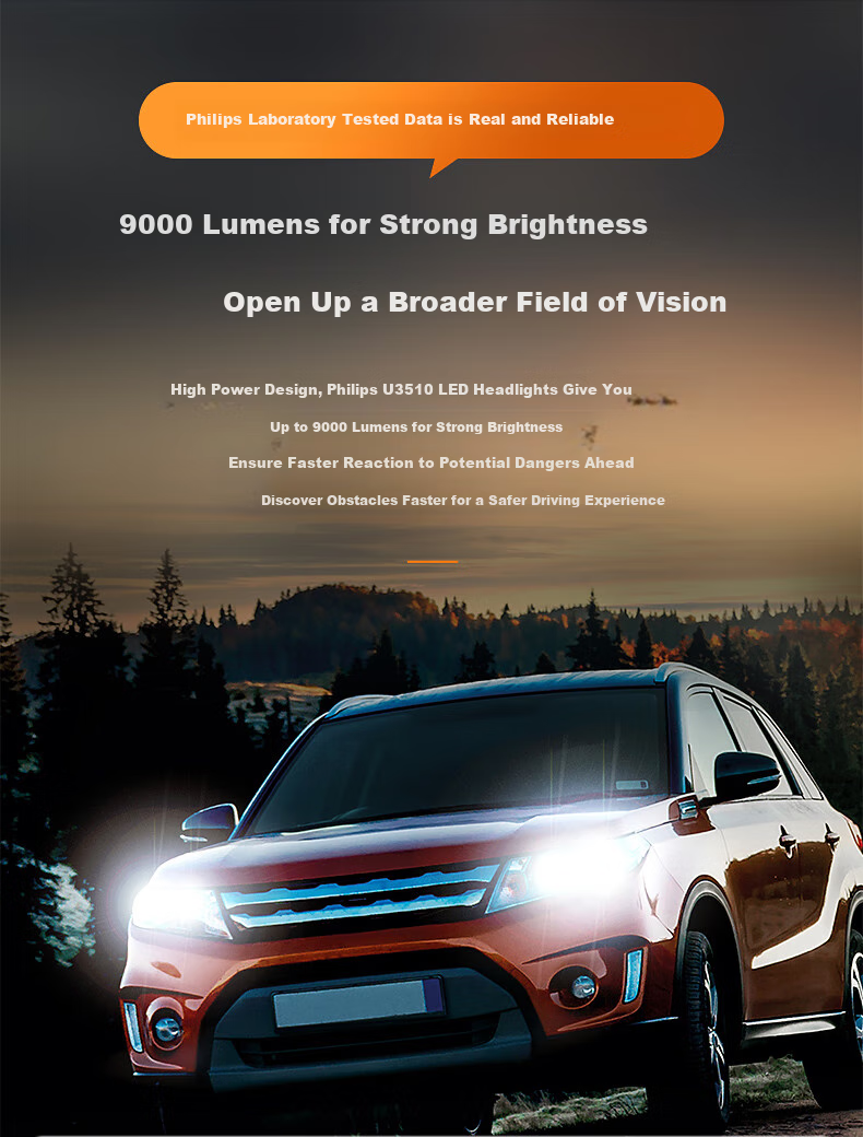 PHILIPS LED Car Headlights, HB3/HB4 Bulbs, 9005/9006 Ultra-Bright High Beam, for Toyota Corolla And RAV4 4