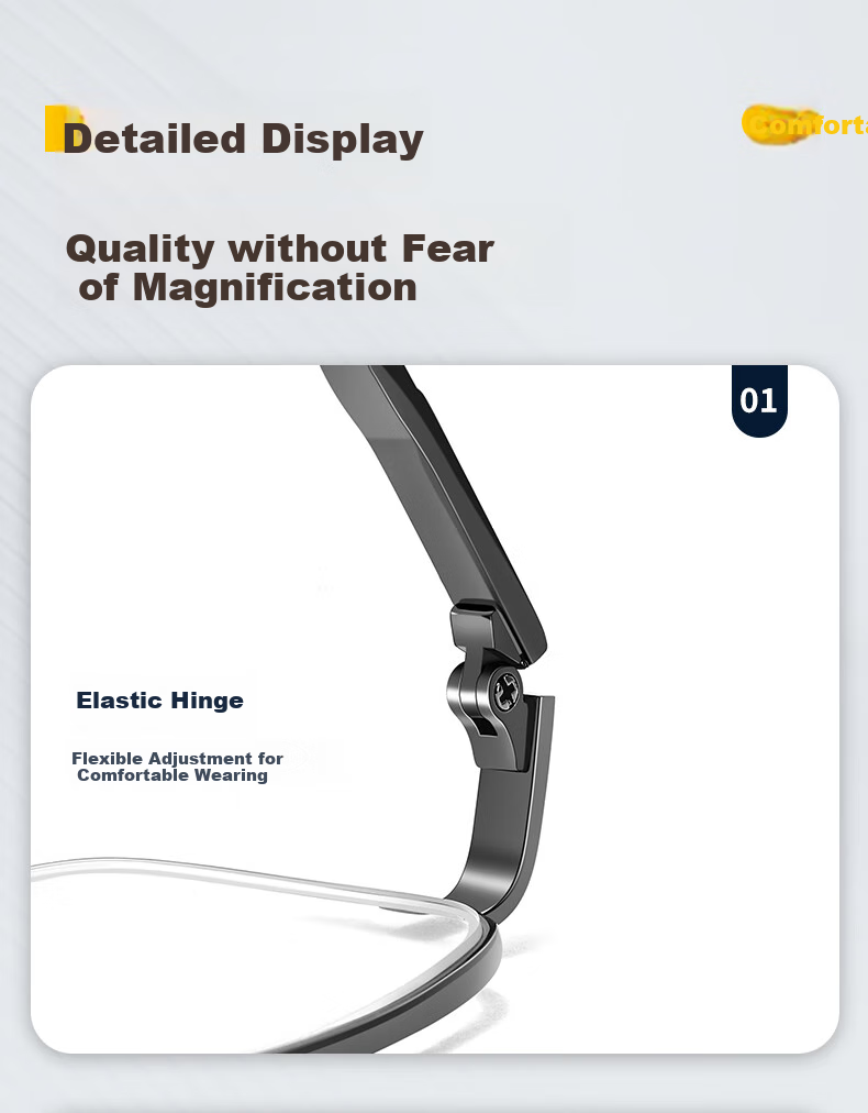 CAPONI Reading Glasses for Men, Automatic Zoom Genuine Bifocal Smart Glasses for Elderly to See Far And Near, Making Them Look Younger 8