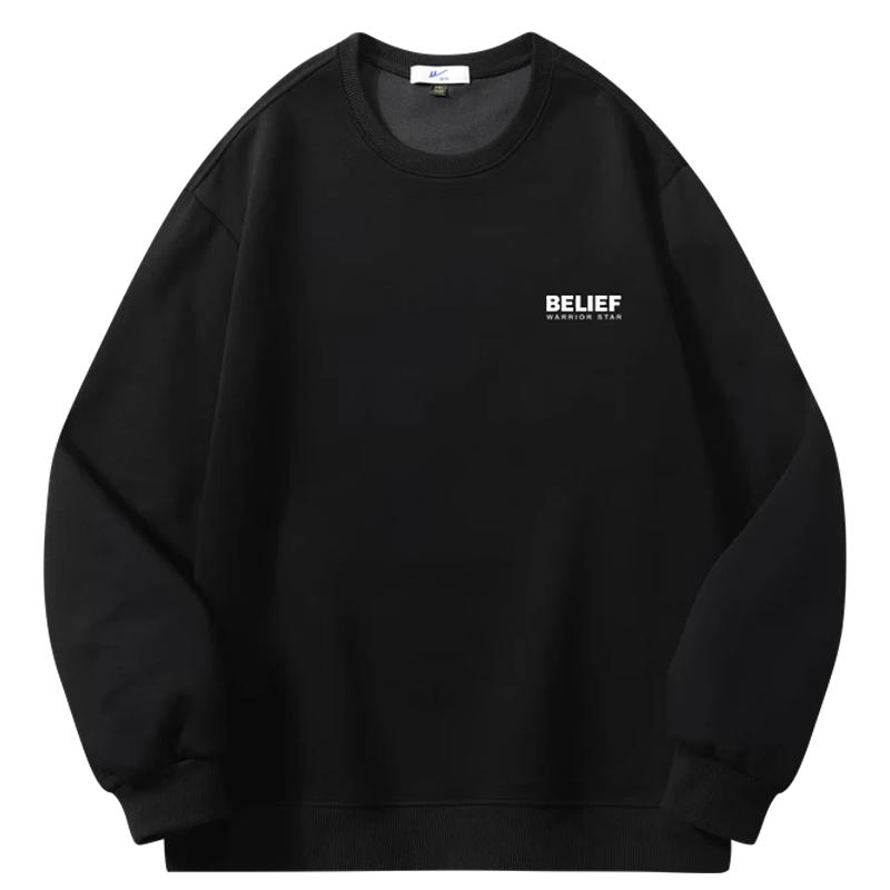 Huili Round Neck Sweatshirt for Men, Printed Long Sleeve T-Shirt, Printed Undershirt for Men, Spring And Autumn Casual Trendy Jacket, Men's Clothing