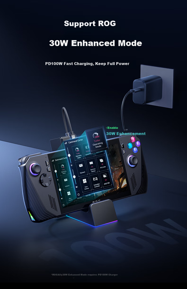 JSAUX Compatible with Steam Deck/OLED/ROG Expansion Dock, ROG Ally Handheld Expansion Dock Accessory, Type-C Base, USB Hub, Official 4K 144Hz Screen Casting VRR 7
