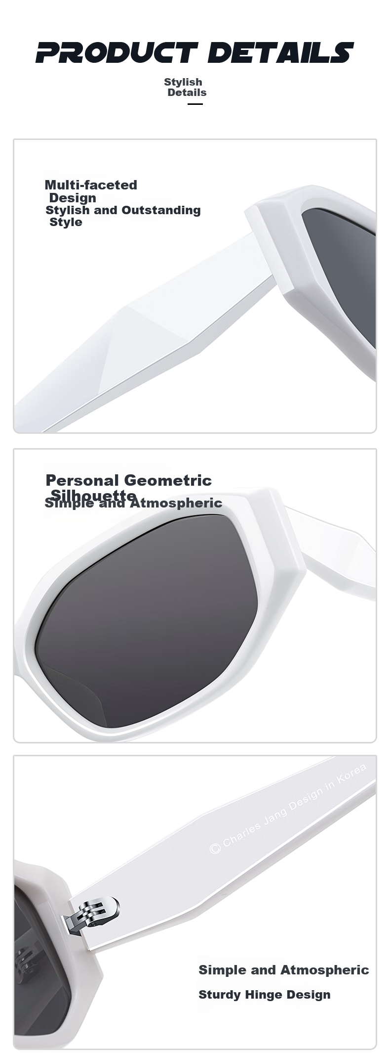 Chaersitaoxin Sunglasses for Men And Women GM Style Small Frame Sunglasses UV Protection Glasses CJ9070 Black Frame/brown Lenses C2 3