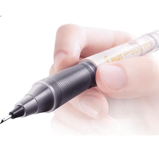 PILOT P500 Черная гелевая ручка, 0.5 мм, набор из 3 штук (2 черные, 1 белая)
