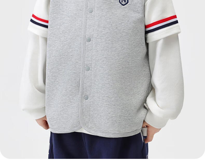 NUBIWU Children's British Style Spring And Autumn Vest, Baby Inner Wear Vest, Boys' Waistcoat, Academic Casual Sleeveless Jacket 3