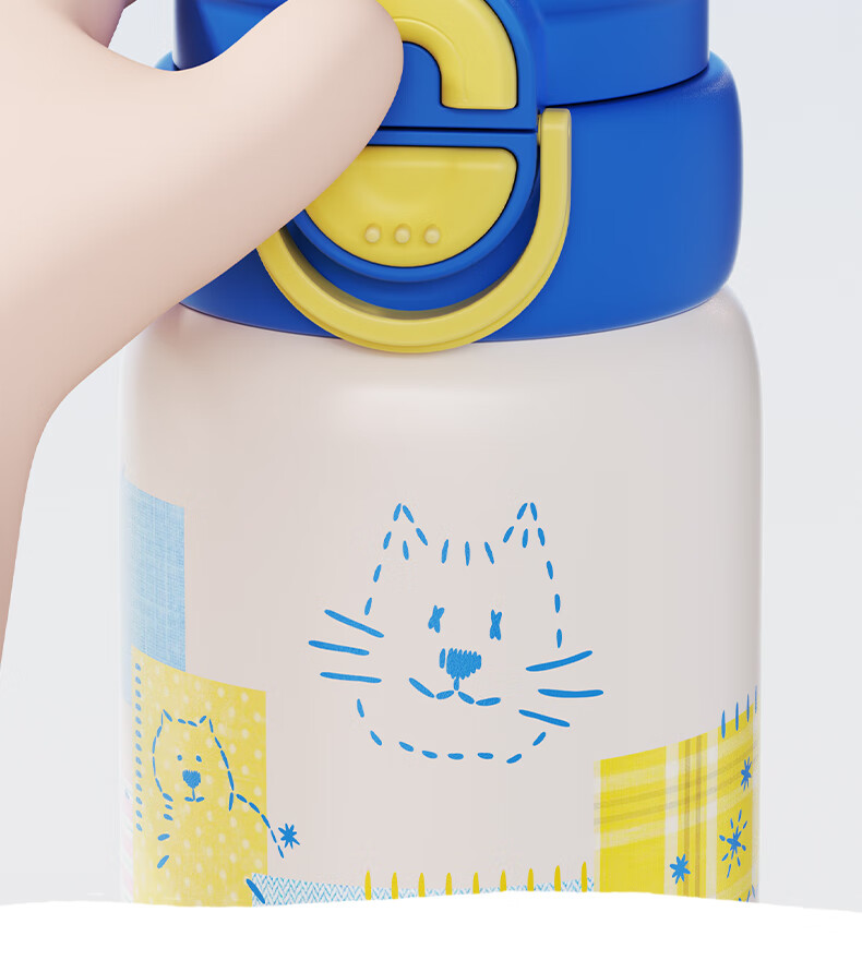 BABLOV Kids Insulated Stainless Steel Straw Water Bottle Student School Portable High-Quality Girls Cup 13