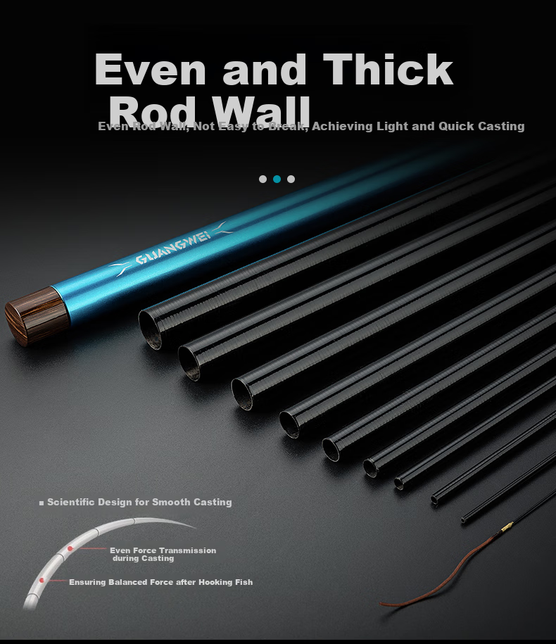 GW6.3-Meter Short Section Fishing Rod, Handheld Rod, Stream Fishing Pole, Beginner's Fishing Rod, Stream Rod, Fishing Tackle, Fishing Pole 8