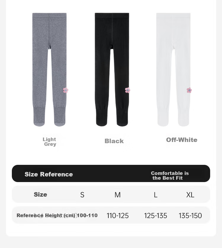 Disney Girls' Leggings, New Spring And Autumn Children's Tights, 7A Base Layer Socks SP31391, Black, 1 Pair, One Size (S) 6
