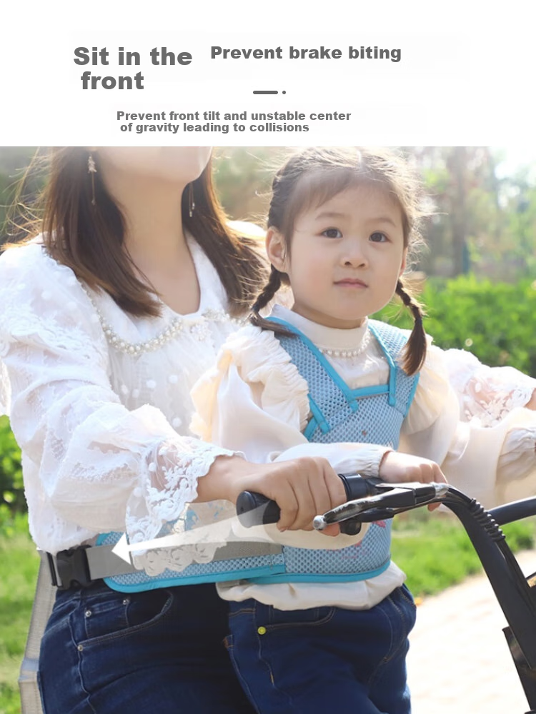9I9 Children's Safety Belt for Electric Scooters And Motorcycles, Front And Rear Mesh Seat Belt, Baby Strap, Anti-Fall Reflective Belt, Airplane 2