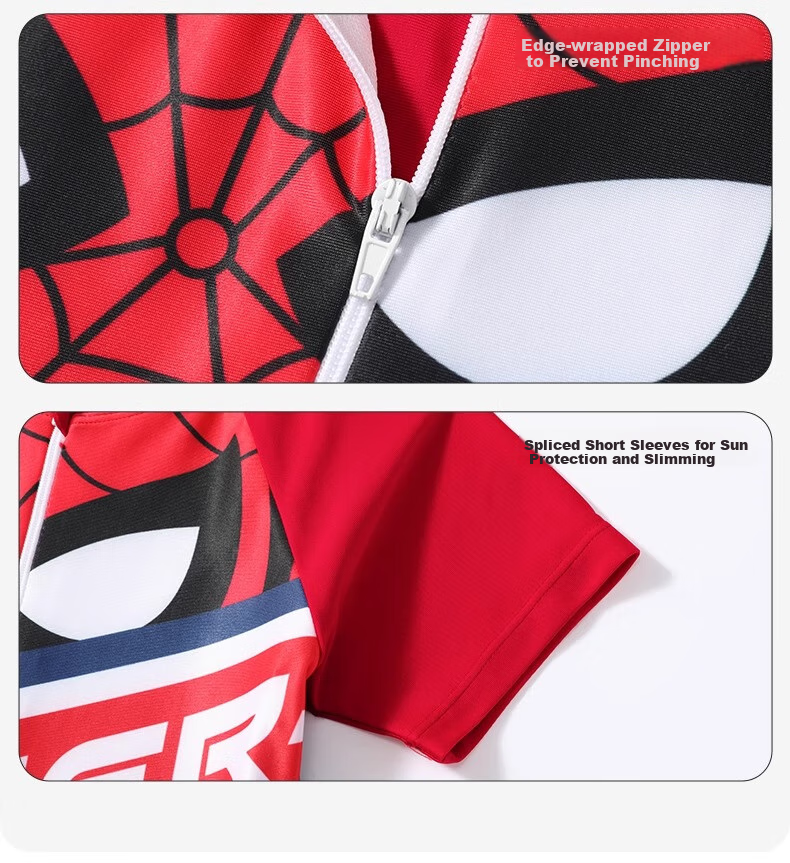 Disney Boys' Kids Youth One-Piece Racing Swimsuit 6-12 Years D35170 Red Size 140 2