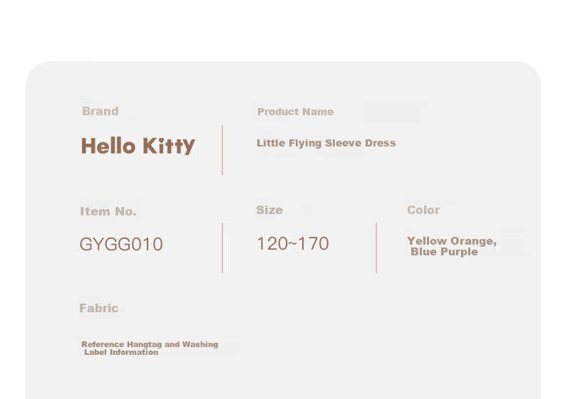Hello Kitty Girls' Summer Dress, Stylish Children's Cotton Dress, Loose Floral Print for Older Girls, GG010 Yellow Orange, Size 170 3