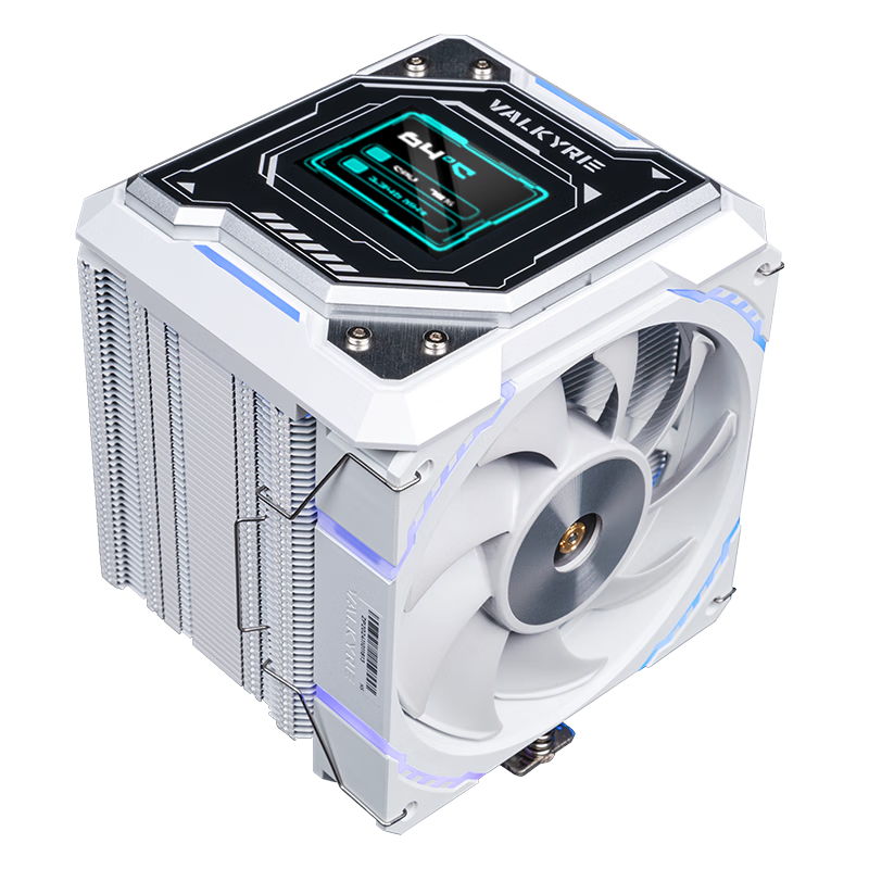 VALKYRIE (VALKYRIE) R125-L VALKYRIE VK CPU Air Cooler, Soldered 7 Heat Pipes with Copper Base, 2.4-Inch IPS LCD Screen, Compatible with LGA1700 And AM5