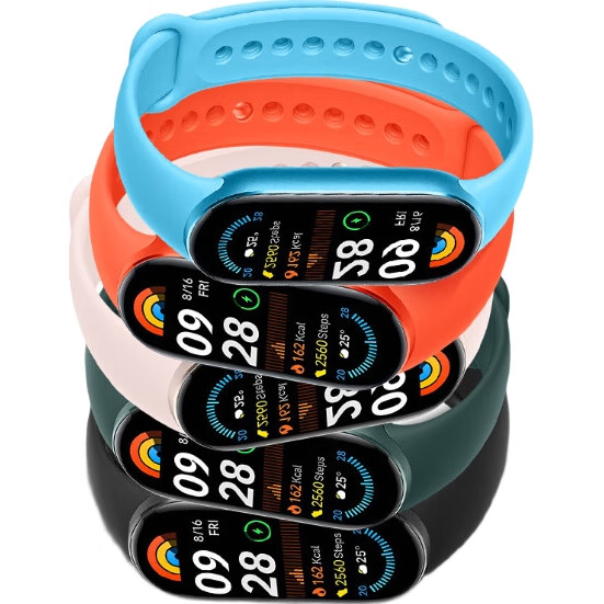 Ремешок BHO для Xiaomi Band 10/9, силиконовый, белый, стандартная версия NFC, дышащий спортивный сменный ремешок