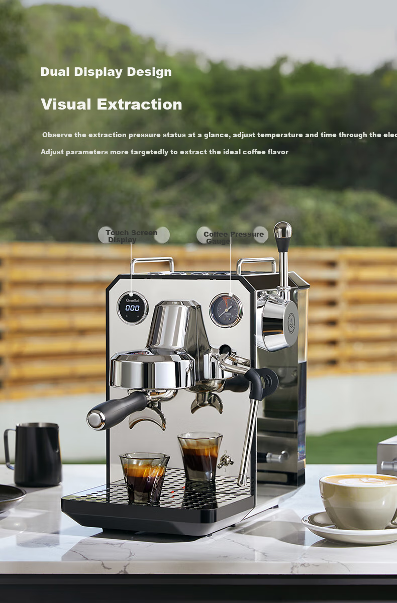 GEMILAI Owl G3006 Coffee Machine, Home Semi-Automatic Coffee Maker, Small Appliance for Americano And Espresso 10