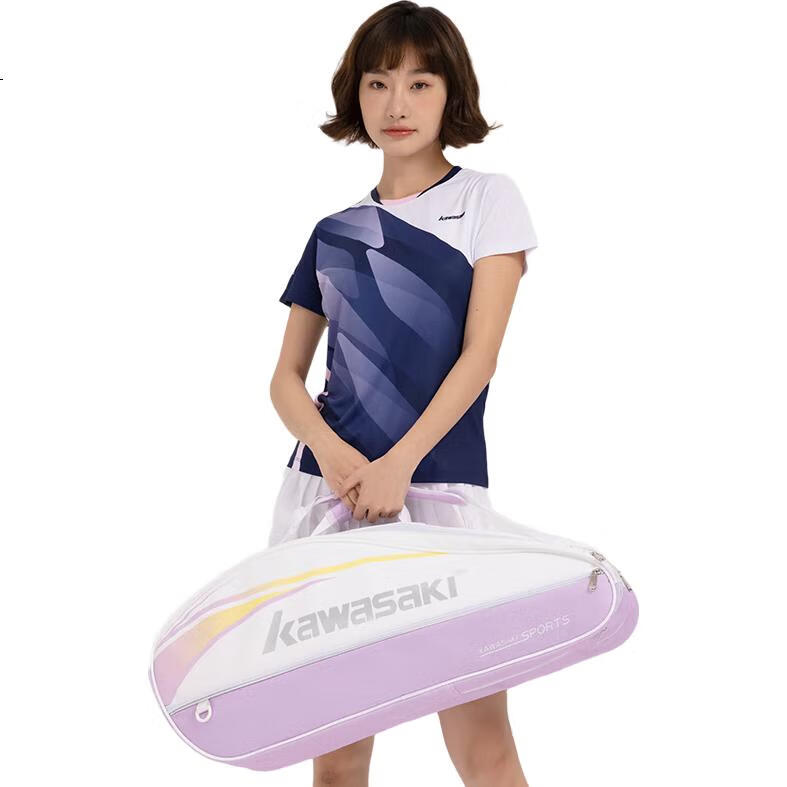 Сумка для бадминтона KAWASAKI, спортивный рюкзак, повседневная тренировочная сумка, теннисная сумка, модель B8363 "Мороженое" (легкий сыр и виноград)