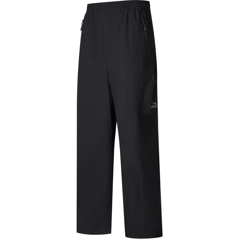 Erke Men's Spring Straight-Leg Woven Sports Pants Loose Breathable Comfortable Outdoor Waterproof Casual Trousers