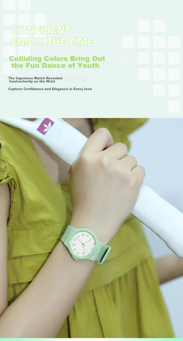 Julius Watch for Women, Korean Version, Sporty Youthful Simple Design, Student Quartz Waterproof Unisex Watch, White JA-1055A 3