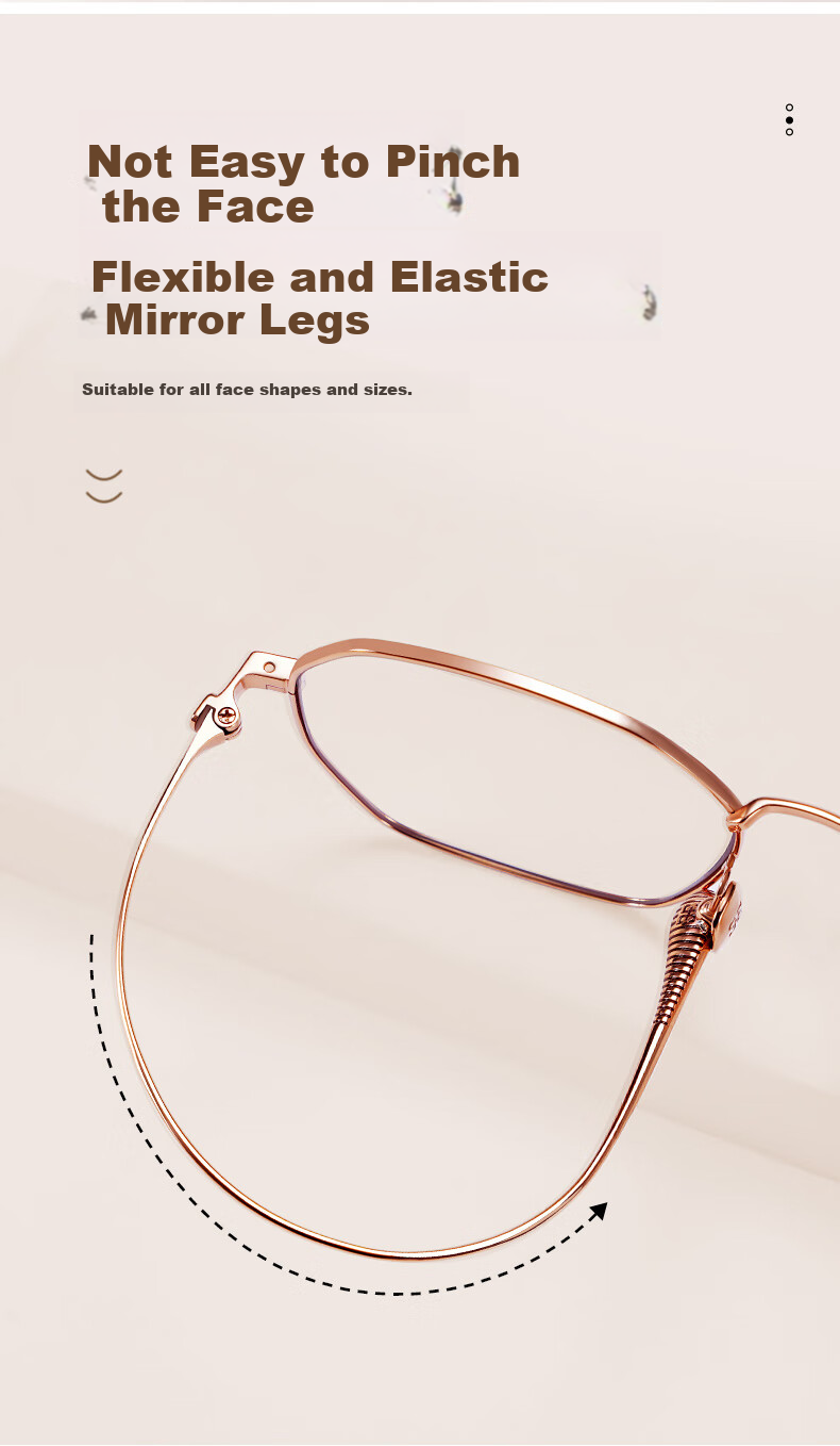 Xiyanghong Anti-Blue Light Reading Glasses, Portable High-Definition, High-Quality Brand Genuine Presbyopic Glasses for Women, A113G, 150 Degrees 10